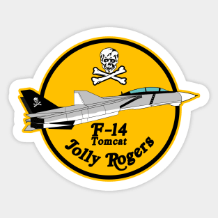 F-14 Tomcat - Jolly Rogers - Clean Style Sticker